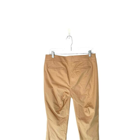 J.Crew Tan Business Office Career Cotton Blend Straight Leg Dress Pants Size 6 - Picture 5 of 10